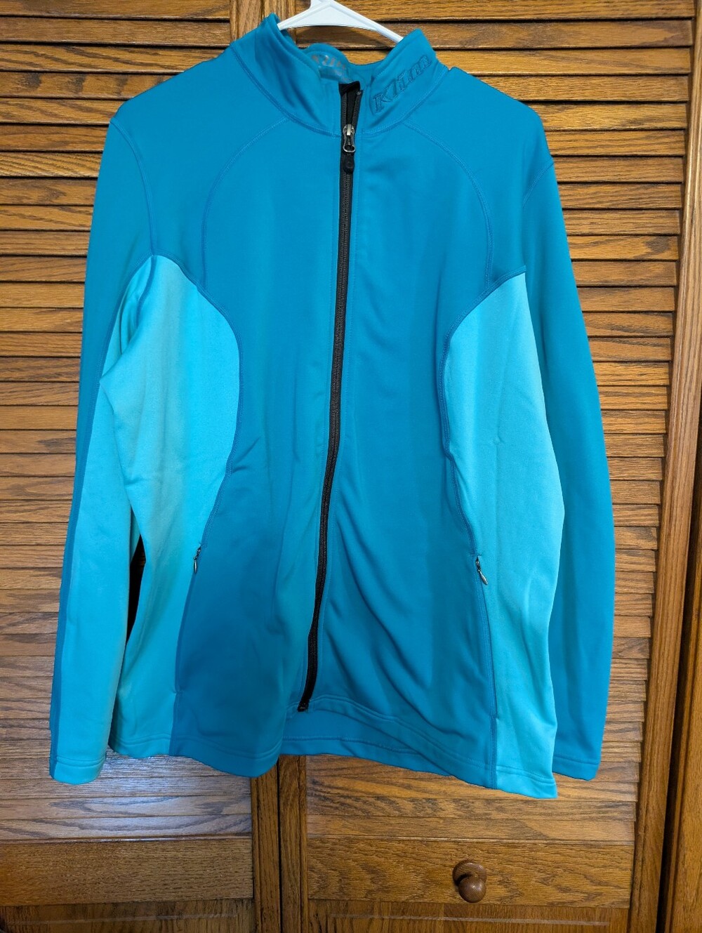 Klim Women's Turquoise Zip Up Shell Jacket Size 2XL